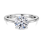 Luxuriant Diamond 950 Platinum IGI Certified VS-E-F Lab Grown Diamond Solitaire Ring 1.50 Ct.