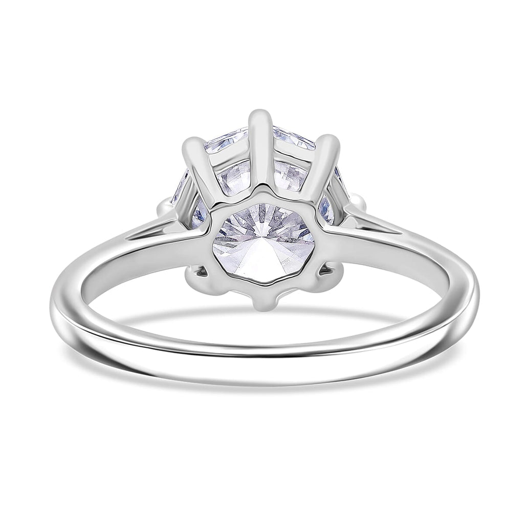 Luxuriant Diamond - 950 Platinum IGI Certified (VS1-F) Lab Grown Diamond Ring 3.00 Ct.