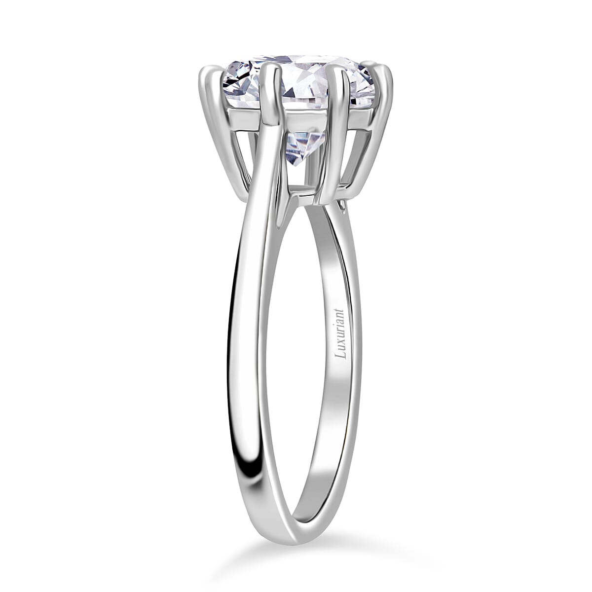 LUXURIANT 950 Platinum IGI Certified (VS1-F) Lab Grown Diamond Ring 3 Ct. 8017726 3