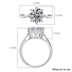 Luxuriant Diamond - 950 Platinum IGI Certified (VS1-F) Lab Grown Diamond Ring 3.00 Ct.