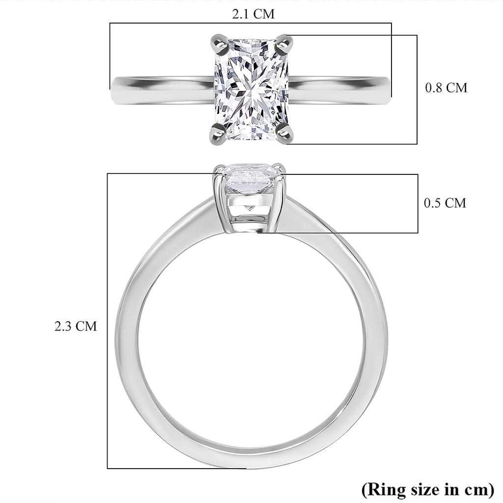 Luxuriant - 950 Platinum (VS-GH) Lab Grown Diamond Ring 1.00 Ct.