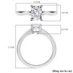 Luxuriant - 950 Platinum (VS-GH) Lab Grown Diamond Ring 1.00 Ct.