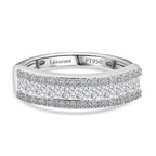 Luxuriant Diamond 950 Platinum SGL Certified Lab Grown Diamond (VS-GH) Band Ring 1.00 Ct, Platinum Wt. 5.45 Gms.