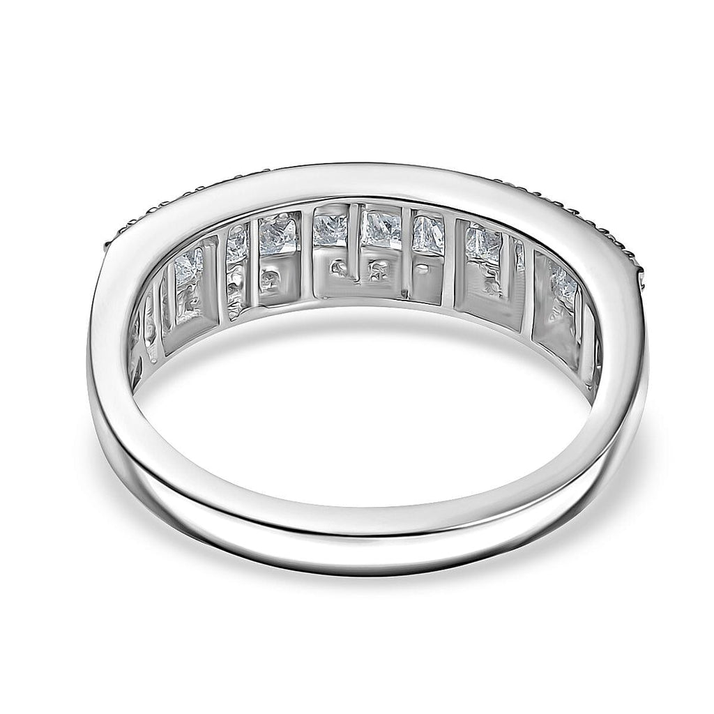 Luxuriant Diamond 950 Platinum SGL Certified Lab Grown Diamond (VS-GH) Band Ring 1.00 Ct, Platinum Wt. 5.45 Gms.