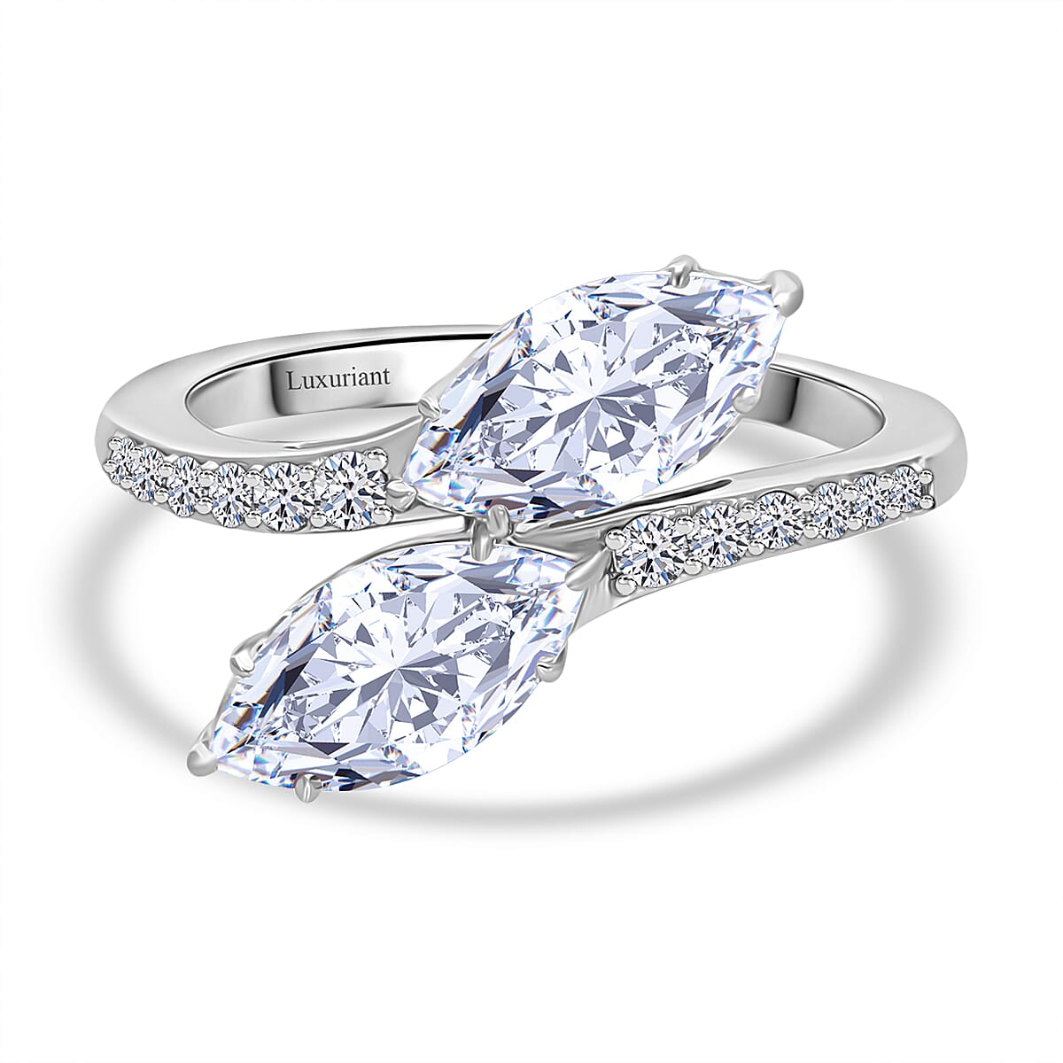 LUXURIANT 950 Platinum SGL Certified VS/G-H Lab Grown Diamond  Ring, Platinum Wt.4.50 Gms 8171618 0
