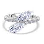Luxuriant Diamond 950 Platinum SGL Certified VS-G-H Lab Grown Diamond  Ring, Platinum Wt.4.50 Gms