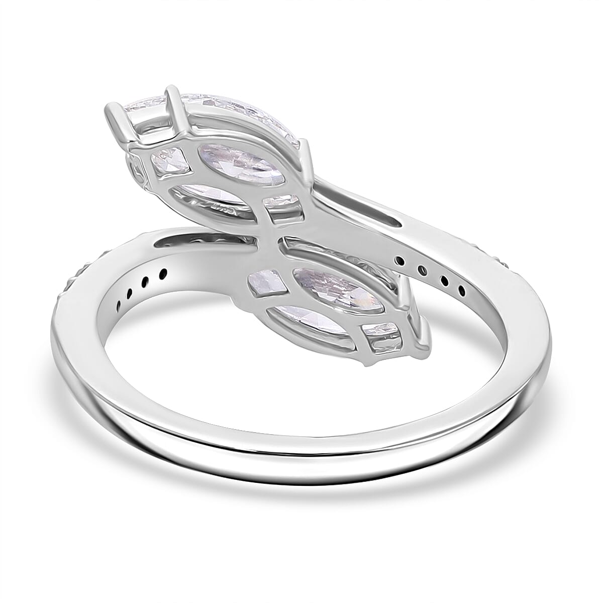 LUXURIANT 950 Platinum SGL Certified VS/G-H Lab Grown Diamond  Ring, Platinum Wt.4.50 Gms 8171618 3