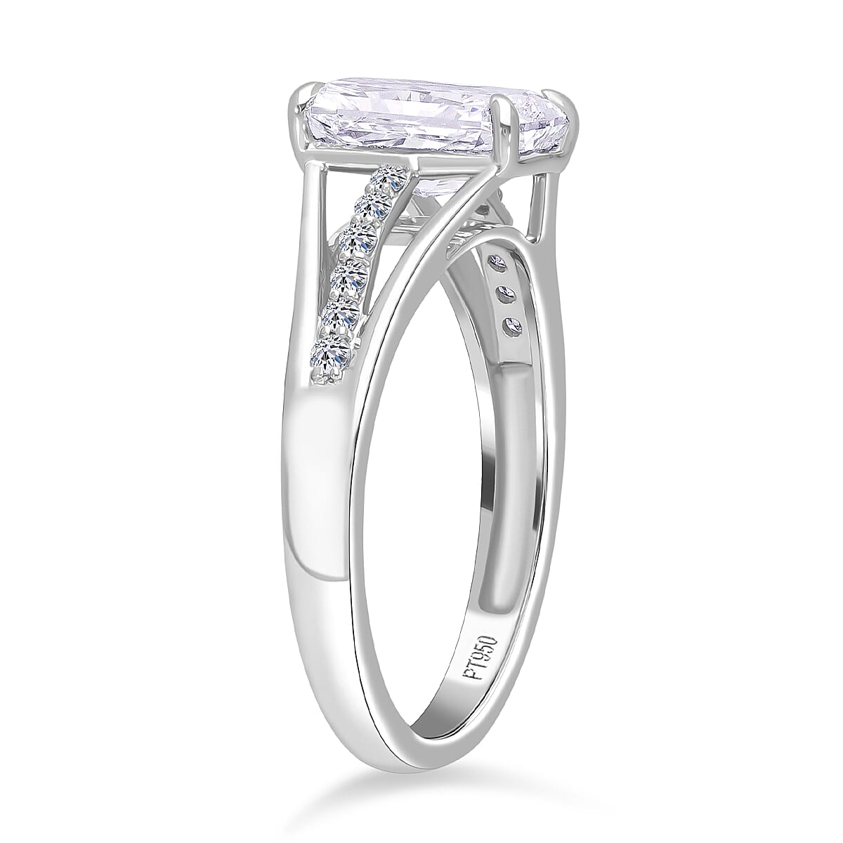 LUXURIANT 2 Ct. Lab Grown Diamond Solitaire Ring in 950 Platinum (VS-EF) 8133706 2