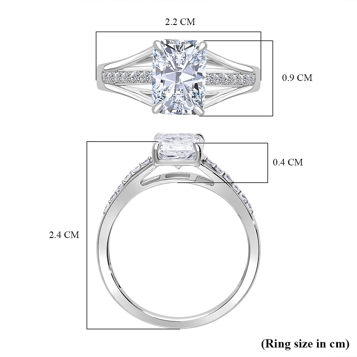 LUXURIANT 2 Ct. Lab Grown Diamond Solitaire Ring in 950 Platinum (VS-EF) 8133706 4