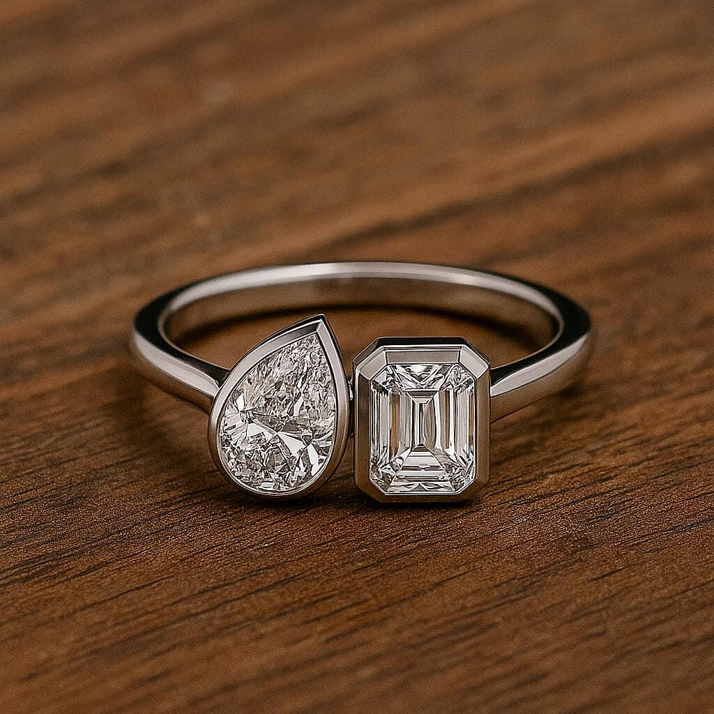 LUXURIANT 2.04 Ct. TOI ET MOI Lab Grown Diamond Ring in 950 Platinum IGI Certified (VS-EF) 8190423 1