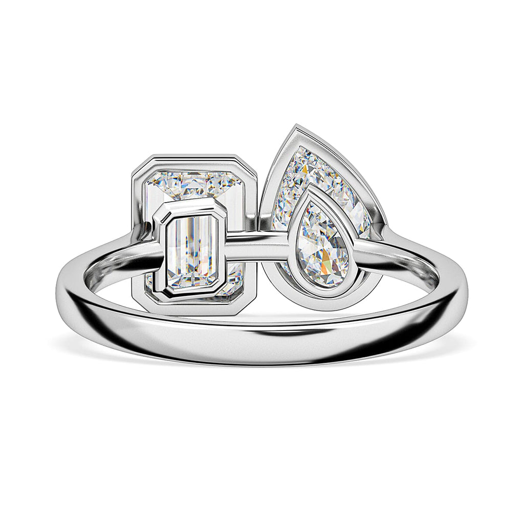 Luxuriant Diamond 950 Platinum VS-EF Lab Grown Diamond VS-EF Ring, Platinum Wt.5 Gms  2.040  Ct.