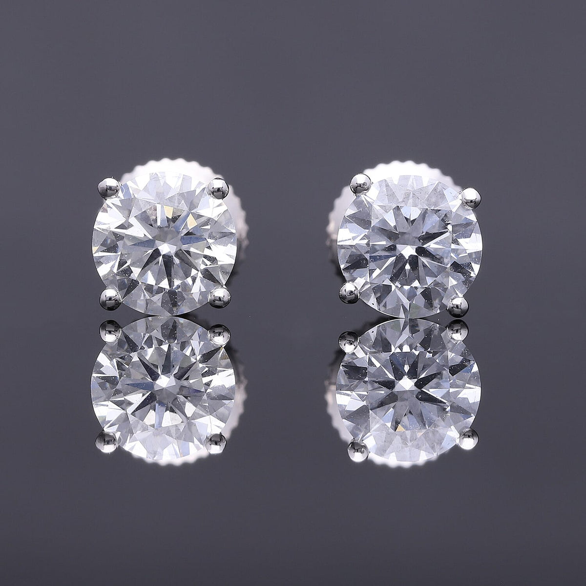 LUXURIANT 3 Ct. Lab Grown Diamond Earrings in 950 Platinum, VS-GH 8072489 1