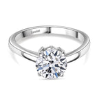 Luxuriant Diamond - 950 Platinum Lab Grown Diamond VS2-D IGI Certified Solitaire Ring 2.08 Ct