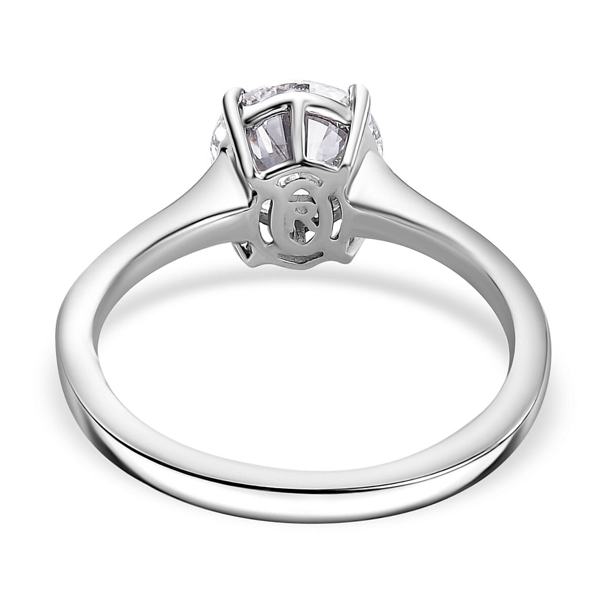 Luxuriant Diamond - 950 Platinum Lab Grown Diamond VS2-D IGI Certified Solitaire Ring 2.08 Ct 7996019 4