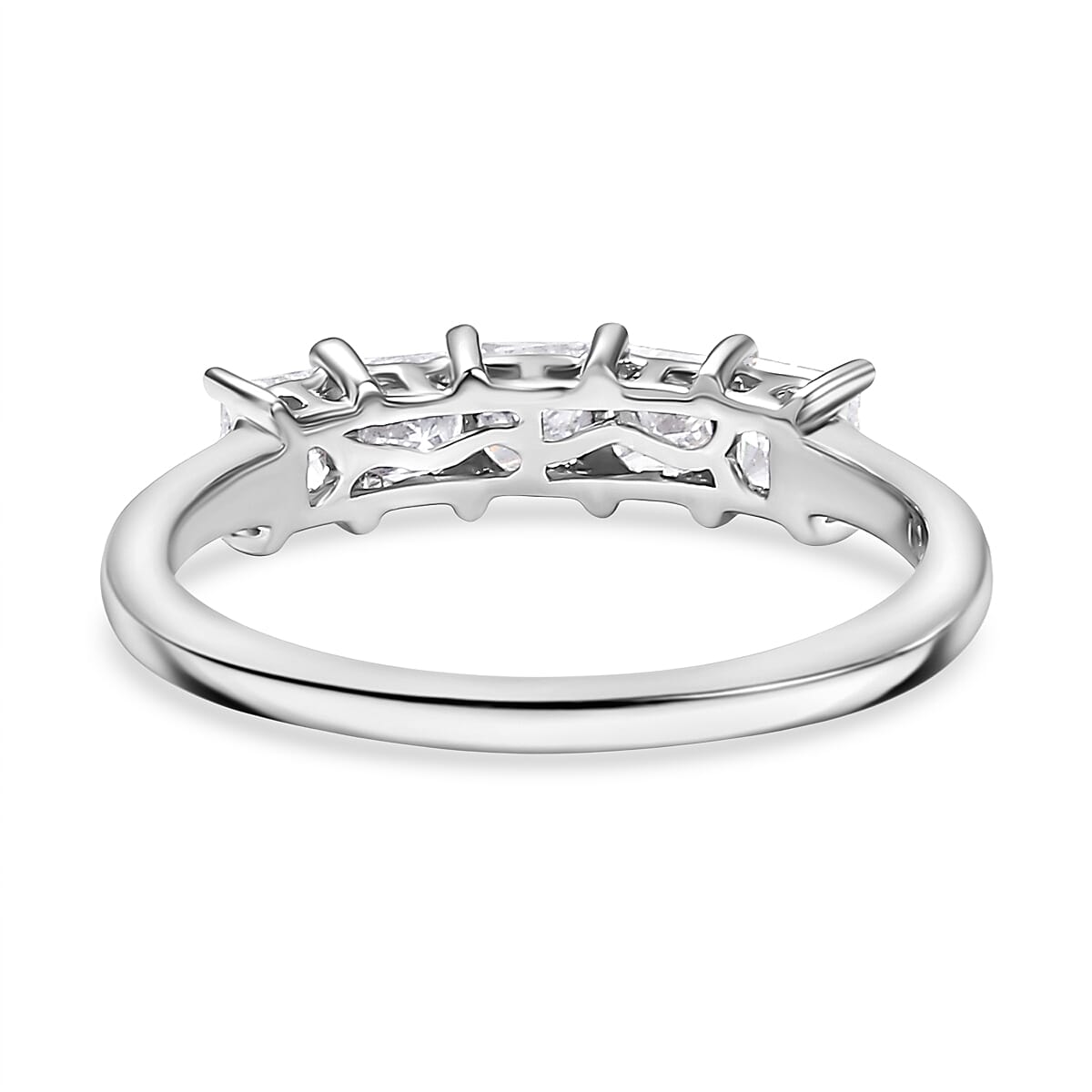 LUXURIANT 1 Ct. Lab Grown Diamond 5 Stone Ring in 950 Platinum 8077211 5