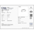 Luxuriant Diamond 950 Platinum VS Lab Grown Diamond EF, VS 5 Stone Ring, Platinum Wt.4 Gms  1.130  Ct.