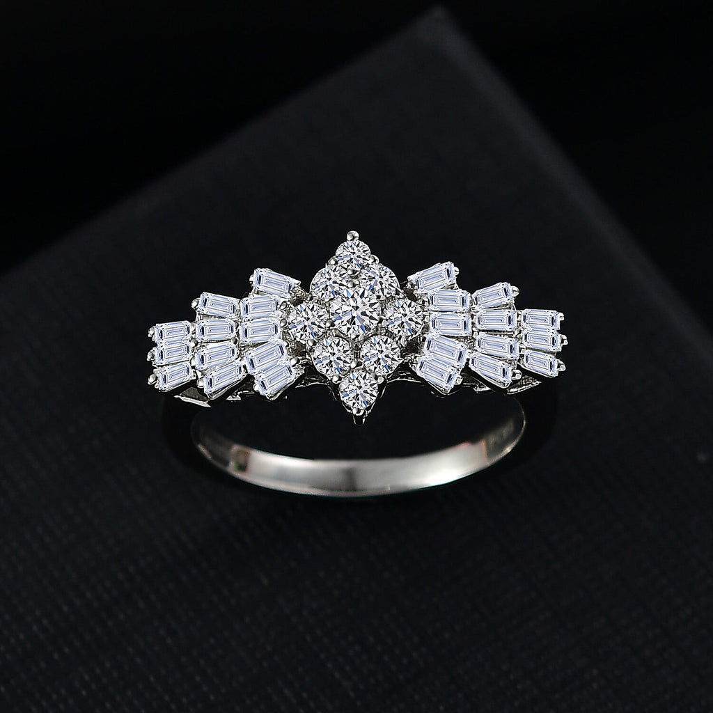 Luxuriant Diamond - 950 Platinum (VS-E-F) Lab Grown Diamond Ring 1.00 Ct, Platinum Wt. 5.76 Gms.