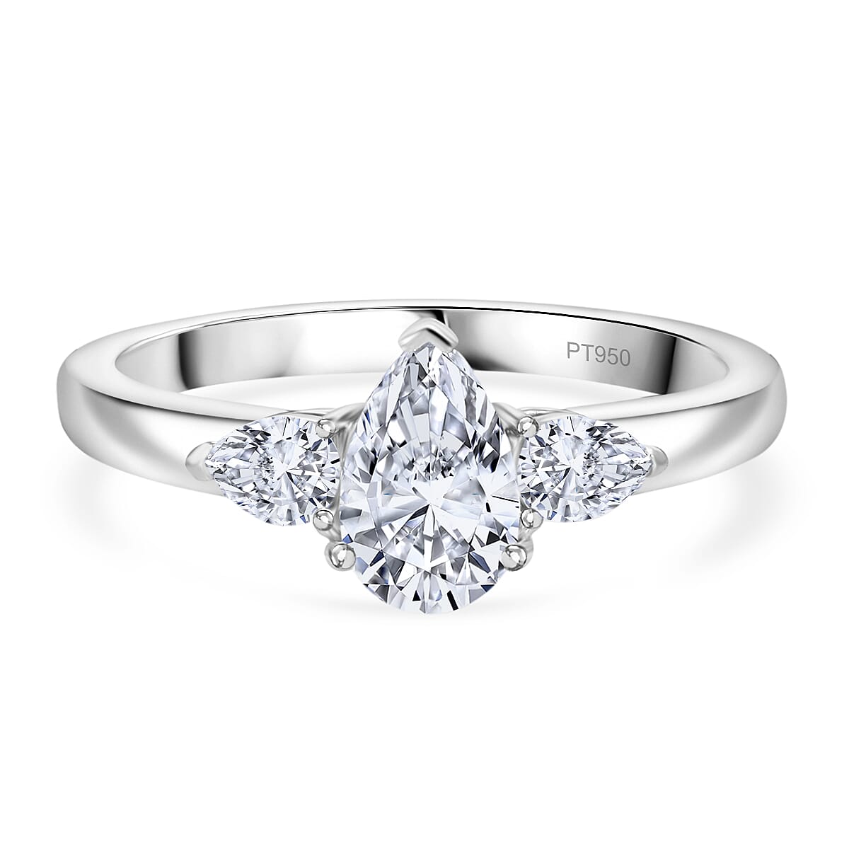 LUXURIANT 1 Ct. Lab Grown Diamond Ring in 950 Platinum SGL Certified (VS-G/H) 8064048 0
