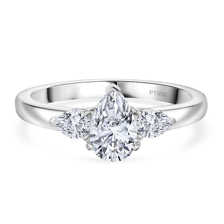 LUXURIANT 1 Ct. Lab Grown Diamond Ring in 950 Platinum SGL Certified (VS-G/H) 8064048 1