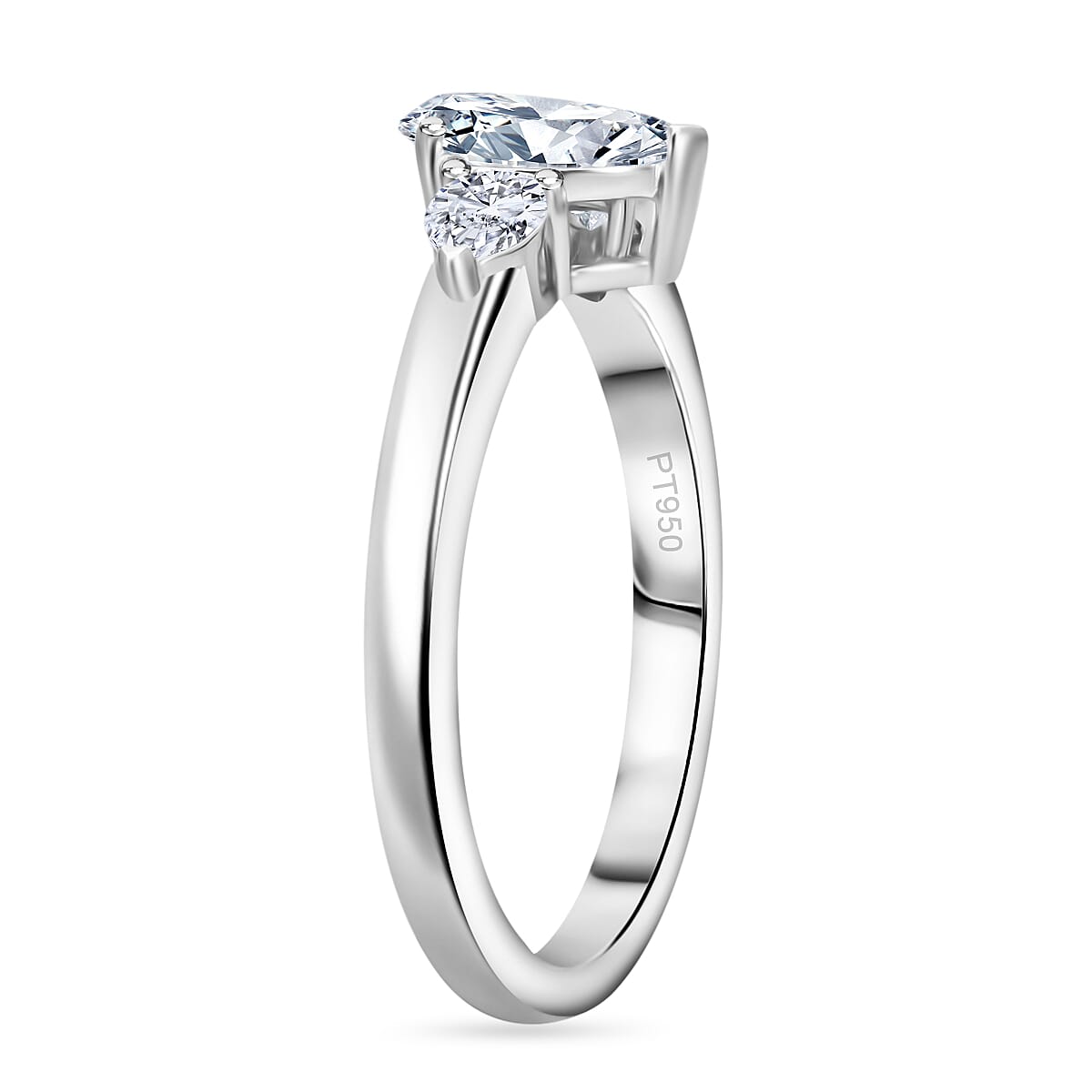 LUXURIANT 1 Ct. Lab Grown Diamond Ring in 950 Platinum SGL Certified (VS-G/H) 8064048 2