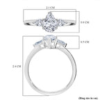 Luxuriant Diamond 950 Platinum VS Lab Grown Diamond GH, VS Ring, Platinum Wt.4.5 Gms  1.010  Ct.