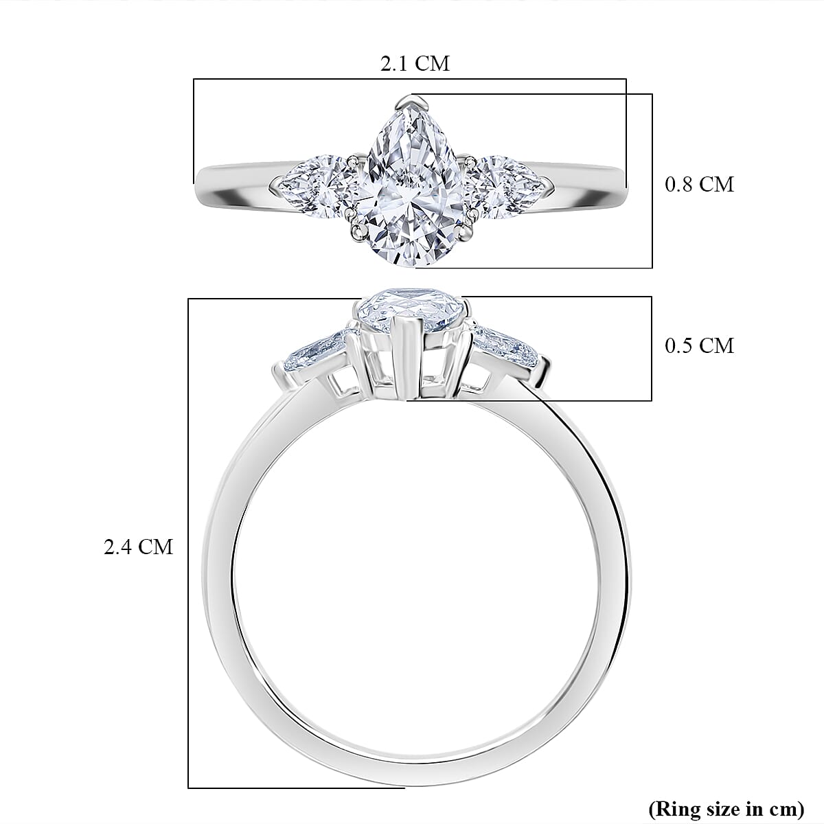 LUXURIANT 1 Ct. Lab Grown Diamond Ring in 950 Platinum SGL Certified (VS-G/H) 8064048 3