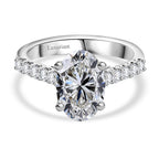 Luxuriant Diamond - 950 Platinum IGI Certified Lab Grown Diamond (VVS-E-F) Ring 2.50 Ct, Platinum Wt. 5 Gms.