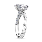 Luxuriant Diamond - 950 Platinum IGI Certified Lab Grown Diamond (VVS-E-F) Ring 2.50 Ct, Platinum Wt. 5 Gms.
