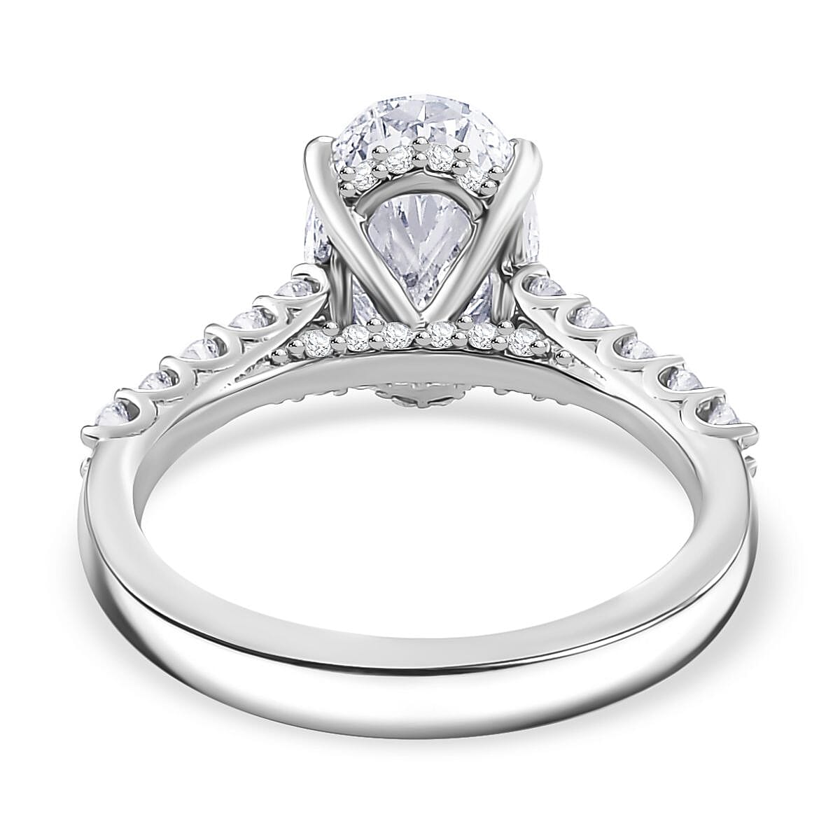 Luxuriant Diamond - 950 Platinum IGI Certified Lab Grown Diamond (VVS-E-F) Ring 2.50 Ct, Platinum Wt. 5 Gms. 8018252 4