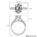 Luxuriant Diamond - 950 Platinum IGI Certified Lab Grown Diamond (VVS-E-F) Ring 2.50 Ct, Platinum Wt. 5 Gms.