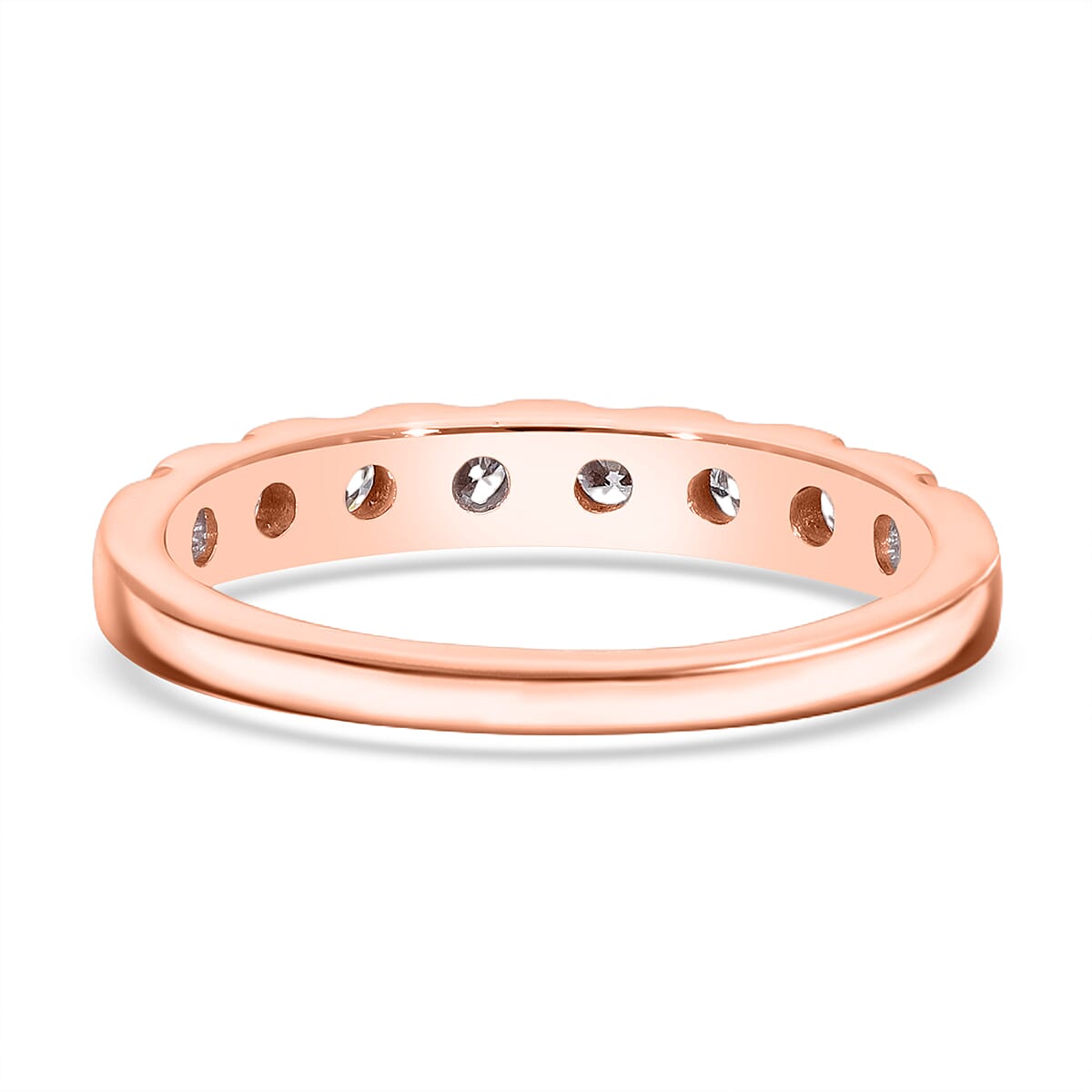 LUXURIANT 9K Rose Gold Lab Grown Diamond Ring 0.50 Ct. 8040455 4
