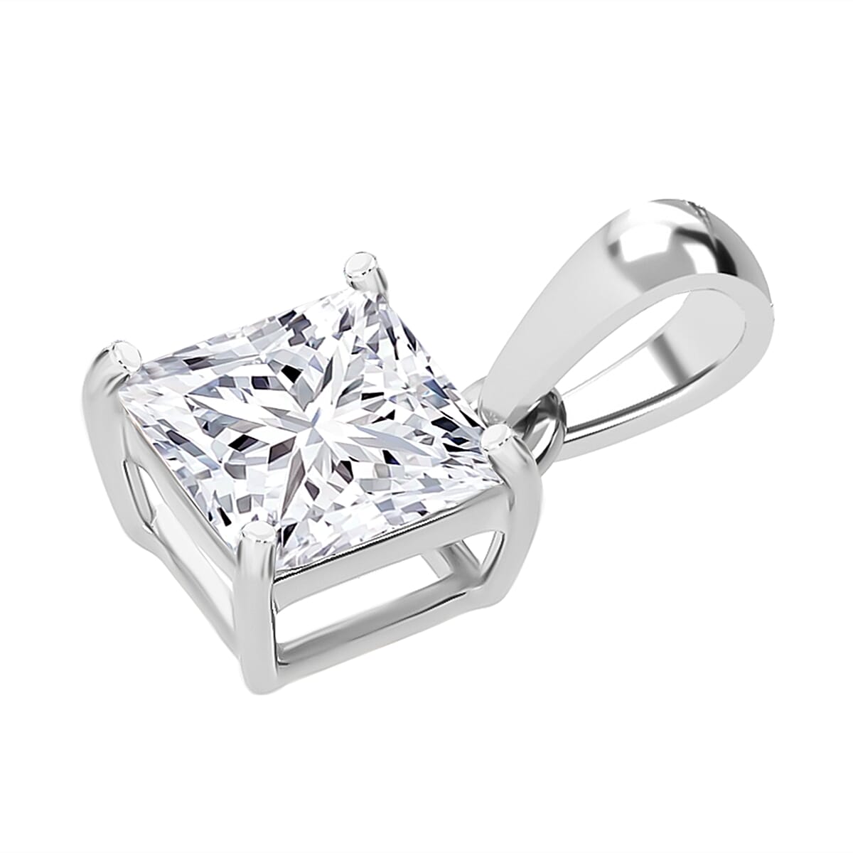 Luxuriant Diamond 9K White Gold IGI Certified Lab Grown Diamond Pendant 1.03 Ct. 8084004 2