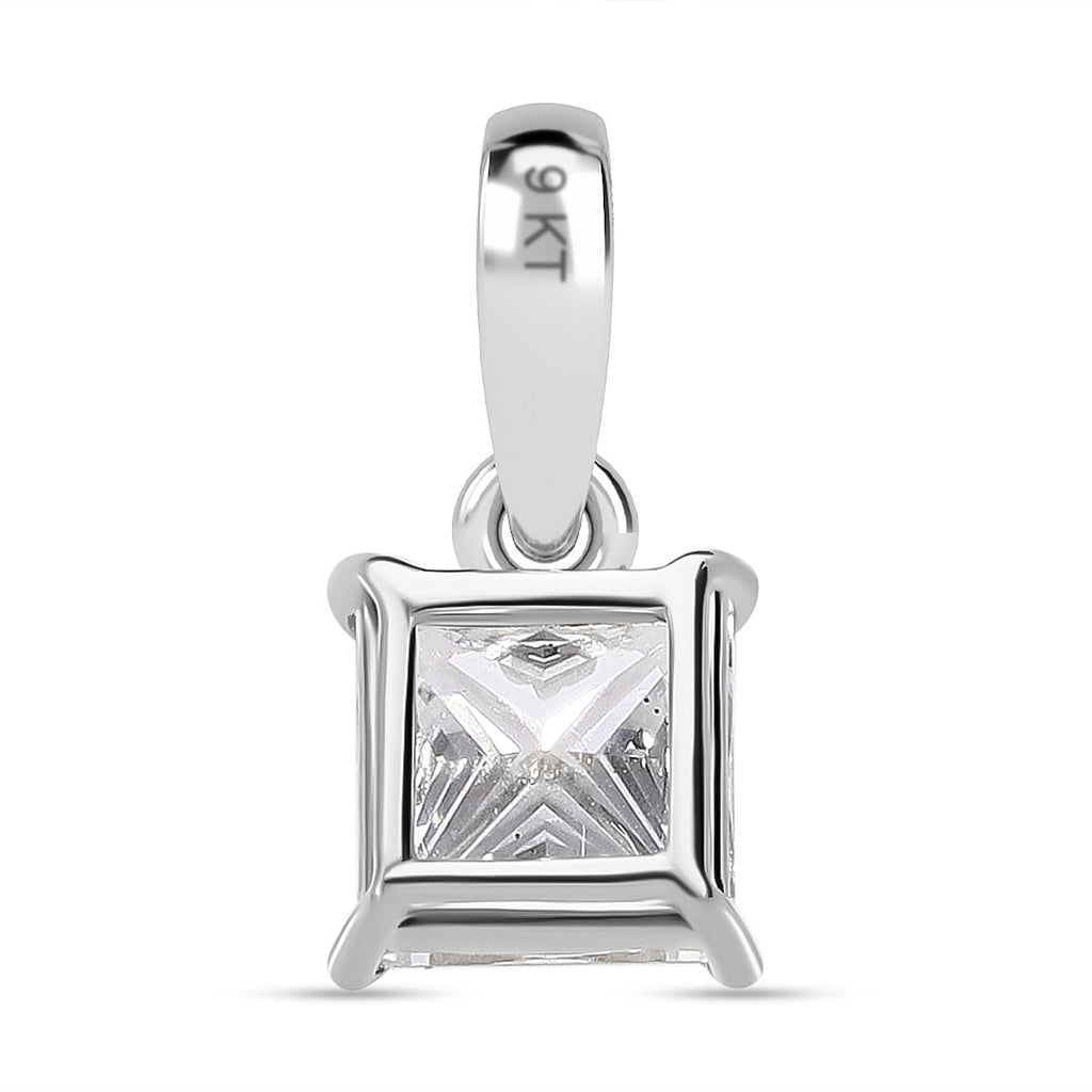 Luxuriant Diamond 9K White Gold IGI Certified Lab Grown Diamond Pendant 1.03 Ct.