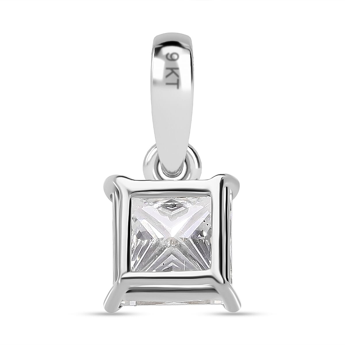 Luxuriant Diamond 9K White Gold IGI Certified Lab Grown Diamond Pendant 1.03 Ct. 8084004 3