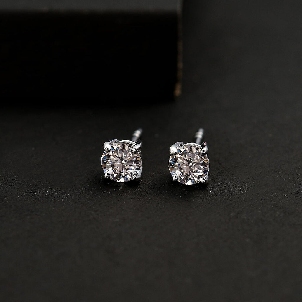 Luxuriant Diamond  9K White Gold Lab Grown Diamond  EF, VS Earring