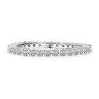 Luxuriant Diamond 9K White Gold SGL Certified Lab Grown Diamond (VS-G-H) Ring 0.99 Ct.