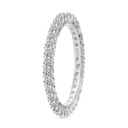 Luxuriant Diamond 9K White Gold SGL Certified Lab Grown Diamond (VS-G-H) Ring 0.99 Ct.