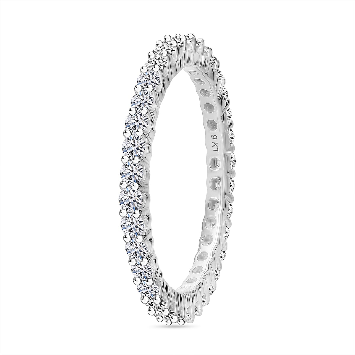 Luxuriant Diamond 9K White Gold SGL Certified Lab Grown Diamond (VS-G-H) Ring 0.99 Ct. 8050573 2