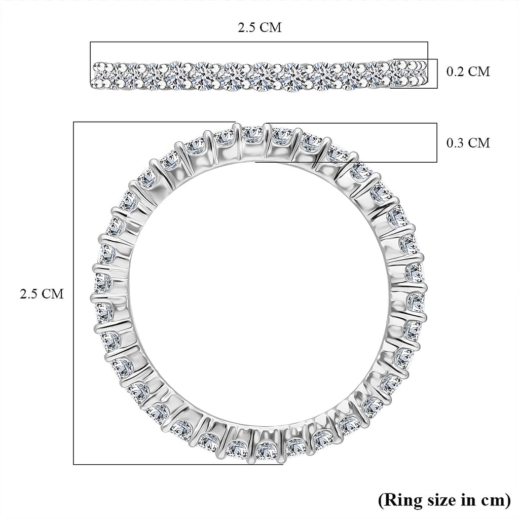 Luxuriant Diamond 9K White Gold SGL Certified Lab Grown Diamond (VS-G-H) Ring 0.99 Ct.