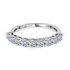 Luxuriant Diamond 9K White Gold SGL Certified Lab Grown Diamond (VS-E-F) Ring 0.99 Ct.