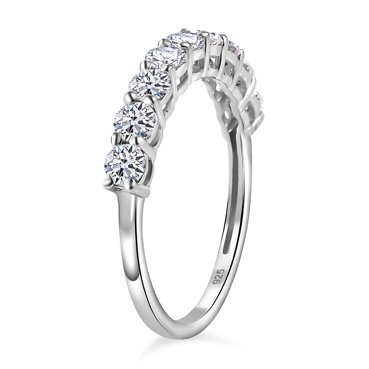 LUXURIANT 0.99 Ct. Lab Grown Diamond Ring in 9K White Gold SGL Certified (VS-E-F) 8105698 3