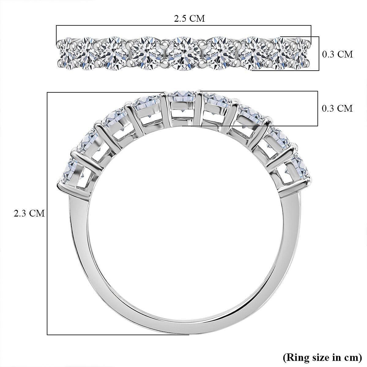 LUXURIANT 0.99 Ct. Lab Grown Diamond Ring in 9K White Gold SGL Certified (VS-E-F) 8105698 5