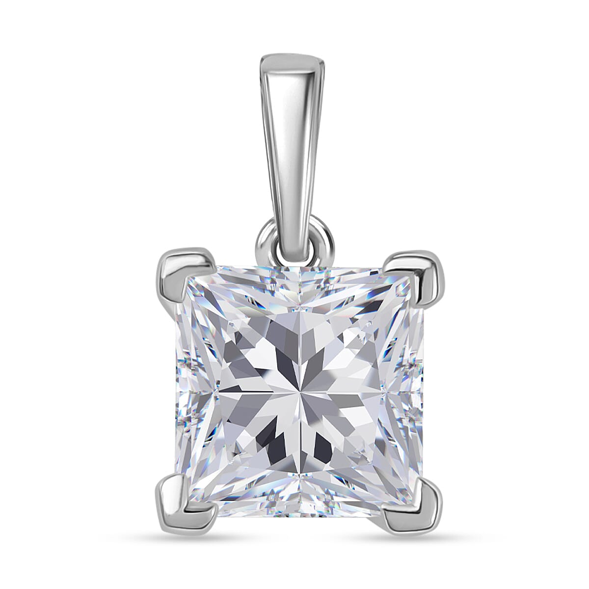 Rachel Galley 9K White Gold IGI Certified Lab Grown Diamond Solitaire Pendant 1.26 Ct. V32631278 0