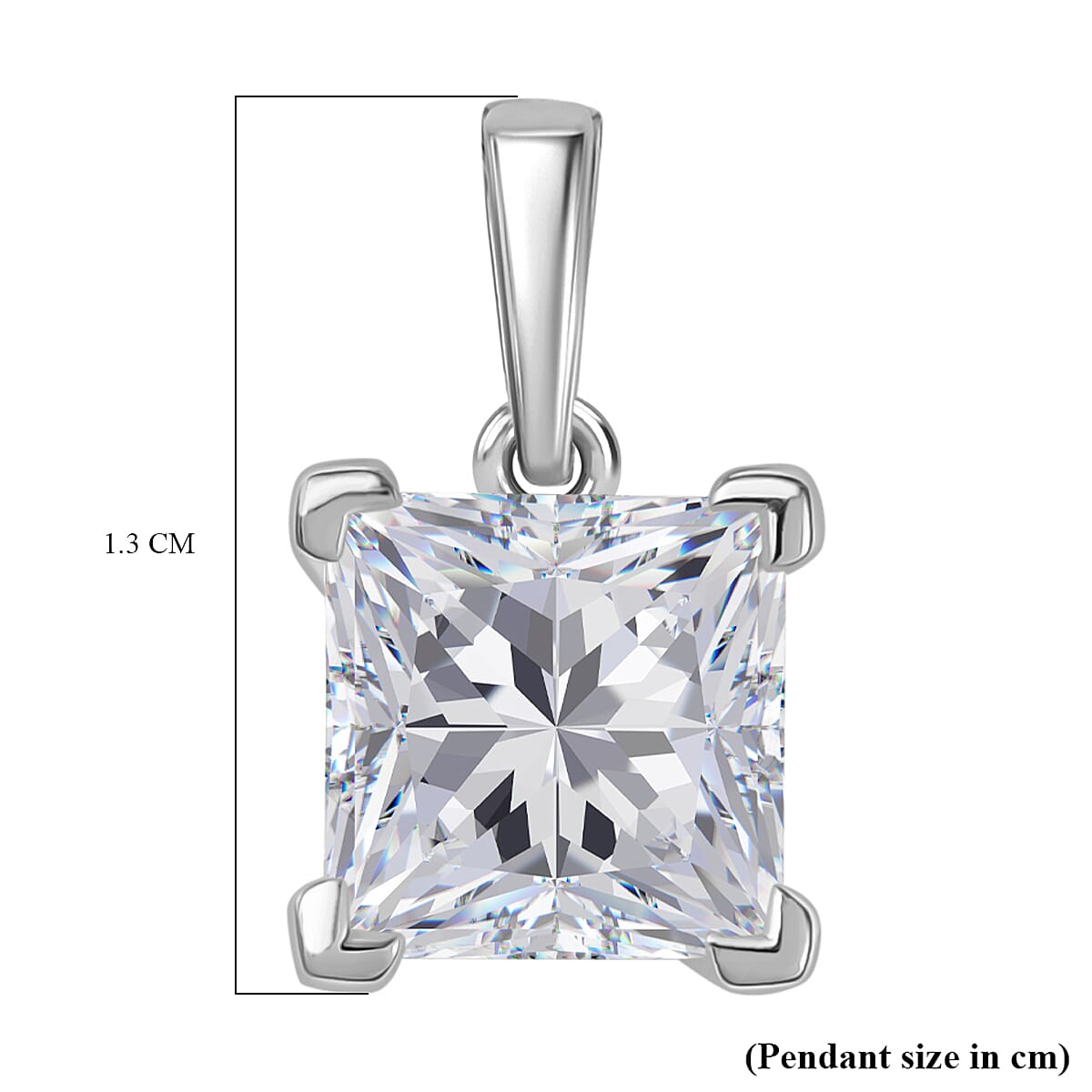 Rachel Galley 9K White Gold IGI Certified Lab Grown Diamond Solitaire Pendant 1.26 Ct. V32631278 6