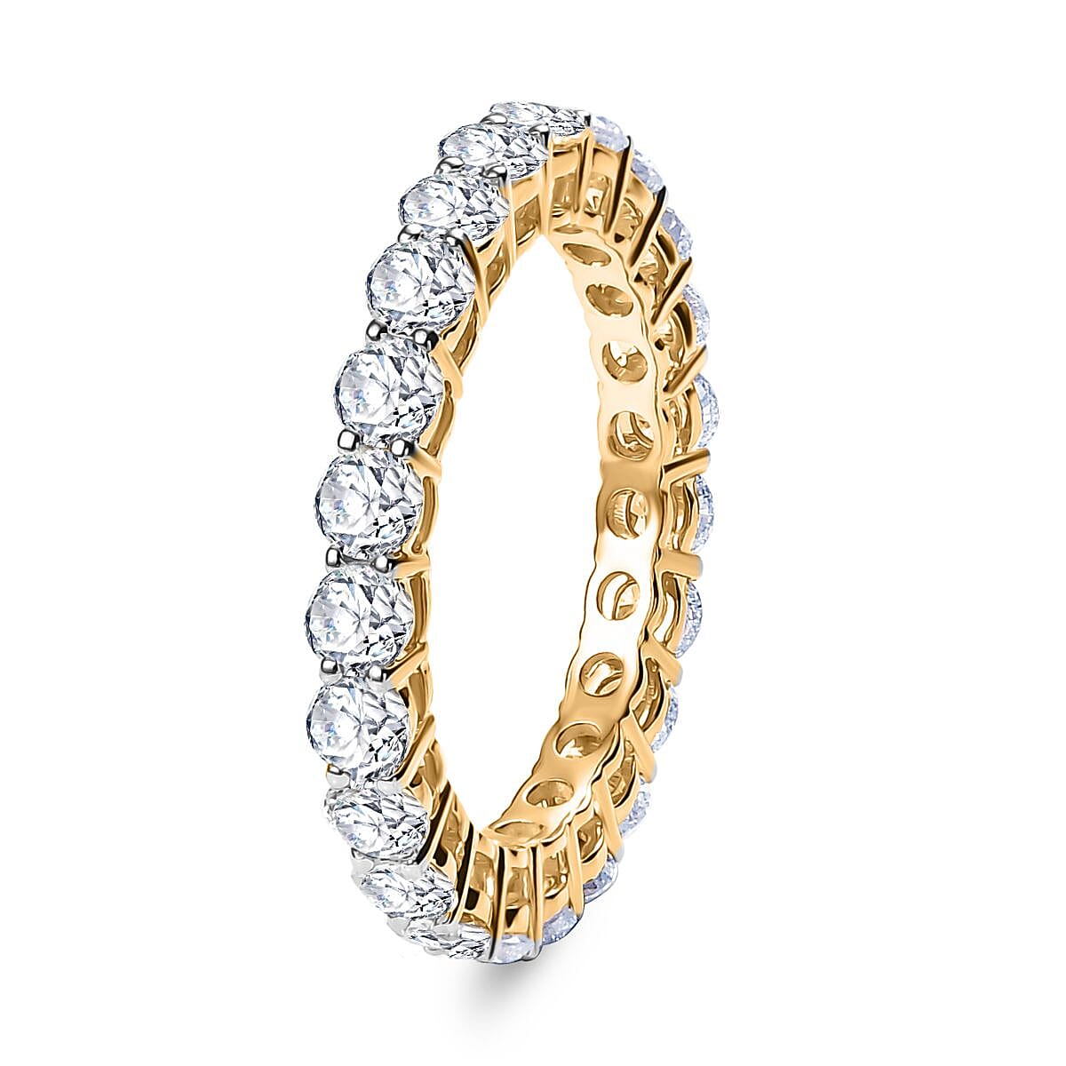 Luxuriant Diamond 9K Yellow Gold SGL Certified Lab Grown Diamond (SI-G-H) Band Ring 2.25 Ct. 8099470 4