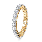 Luxuriant Diamond 9K Yellow Gold SGL Certified Lab Grown Diamond (SI-G-H) Band Ring 2.25 Ct.