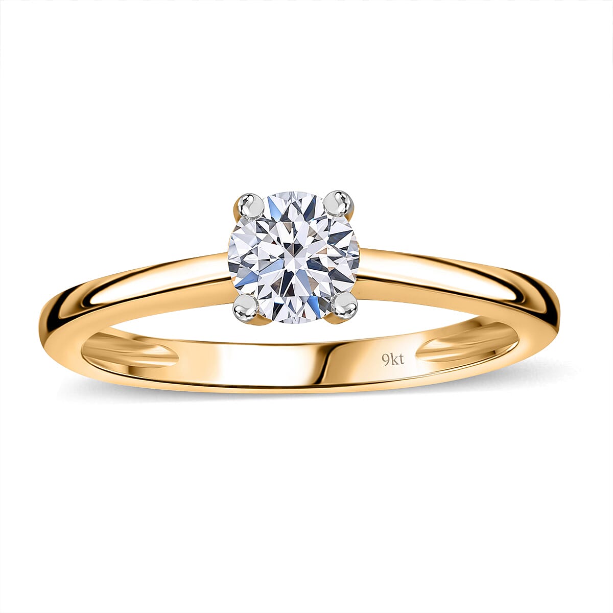 Luxuriant 9K Yellow Gold SGL Certified Lab Grown Diamond (SI-GH) Ring 1.00 Ct. 8048815 0
