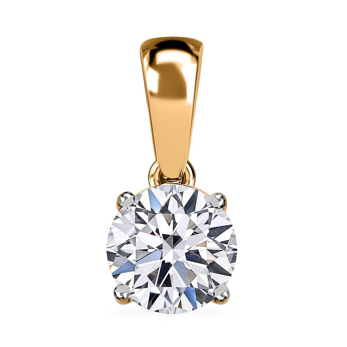 Luxuriant Diamond 9K Yellow Gold IGI Certified (VS-EF) Lab Grown Diamond Pendant 1.04 Ct. 8083963 0