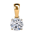 Luxuriant Diamond 9K Yellow Gold IGI Certified (VS-EF) Lab Grown Diamond Pendant 1.04 Ct.