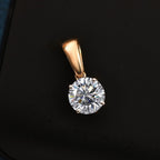Luxuriant Diamond 9K Yellow Gold IGI Certified (VS-EF) Lab Grown Diamond Pendant 1.04 Ct.